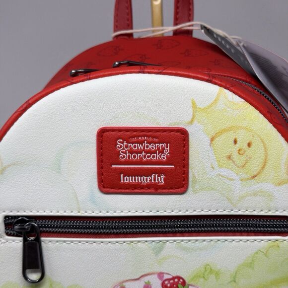 Strawberry Shortcake Loungefly Mini Backpack Wheelbarrow NWT Red main image 11